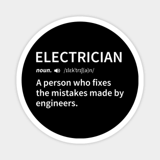 Electrician Definition Gift Magnet